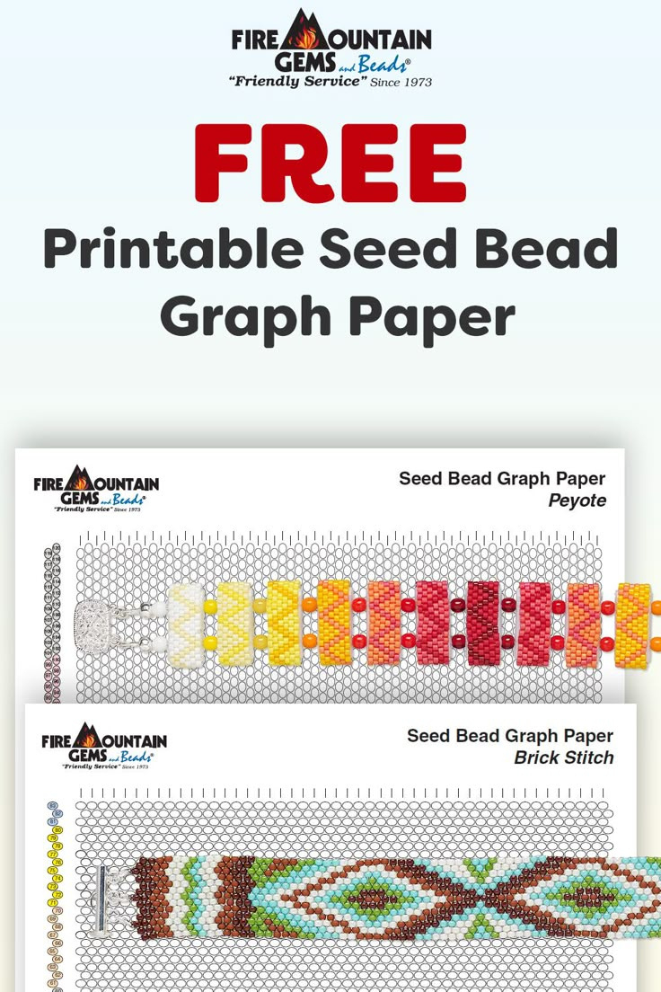 Free Printable Seed Bead Graph Paper pertaining to Free Printable Beading Graph Paper