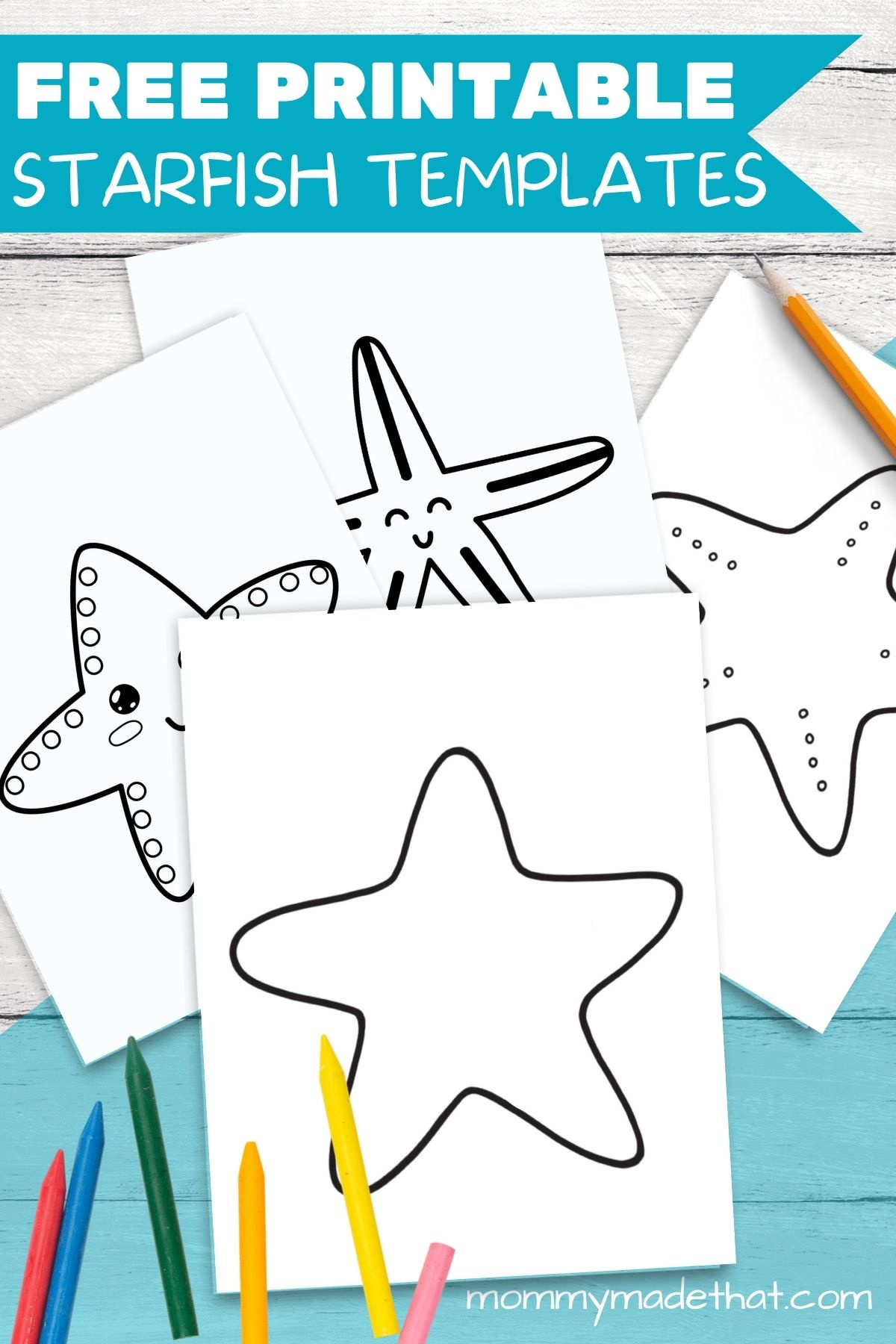 Free Printable Starfish Template &amp;amp; Outlines For Best Ocean Crafts inside Free Printable Beach Themed Stencils