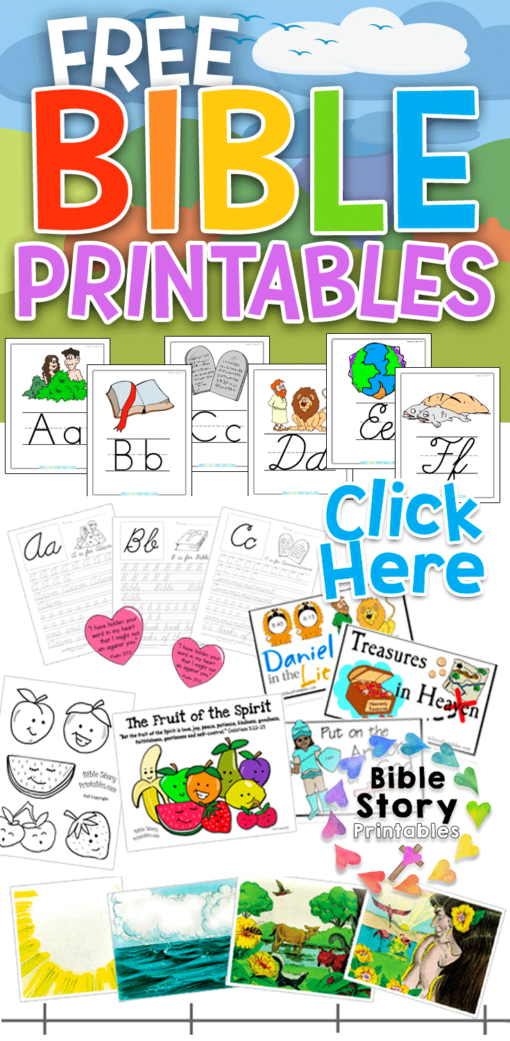 Free Printable Sunday School Resources for Free Printable Bible Activities For Preschoolers