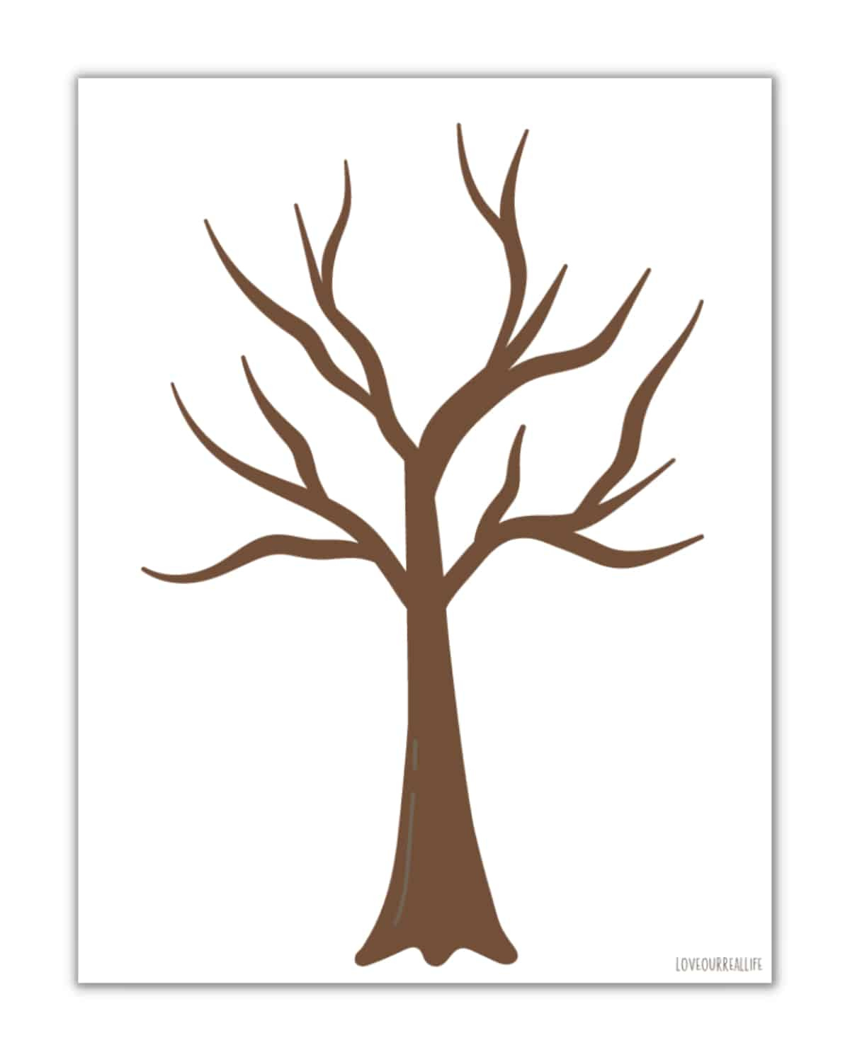 Free Printable Trees Without Leaves Template - 19 Pages ⋆ Love regarding Free Printable Autumn Tree Template