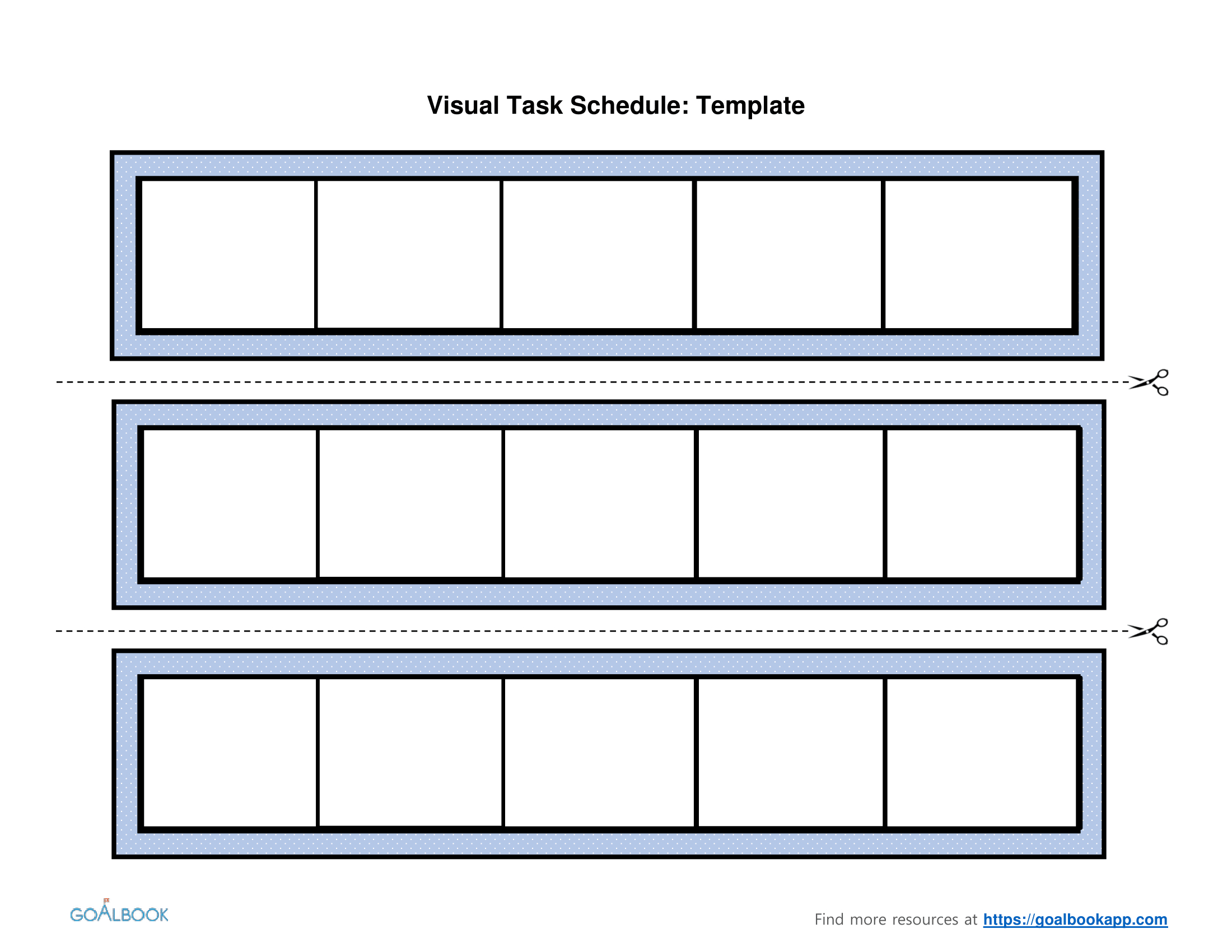 Free Printable Visual Schedule Autism - Printable Party Favors regarding FREE Printable Blank Visual Schedule Template