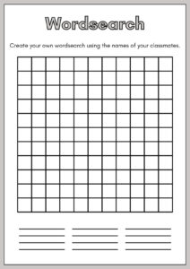 Free Printable Word Search Worksheet Templates | Canva pertaining to FREE Printable Blank Word Search Template