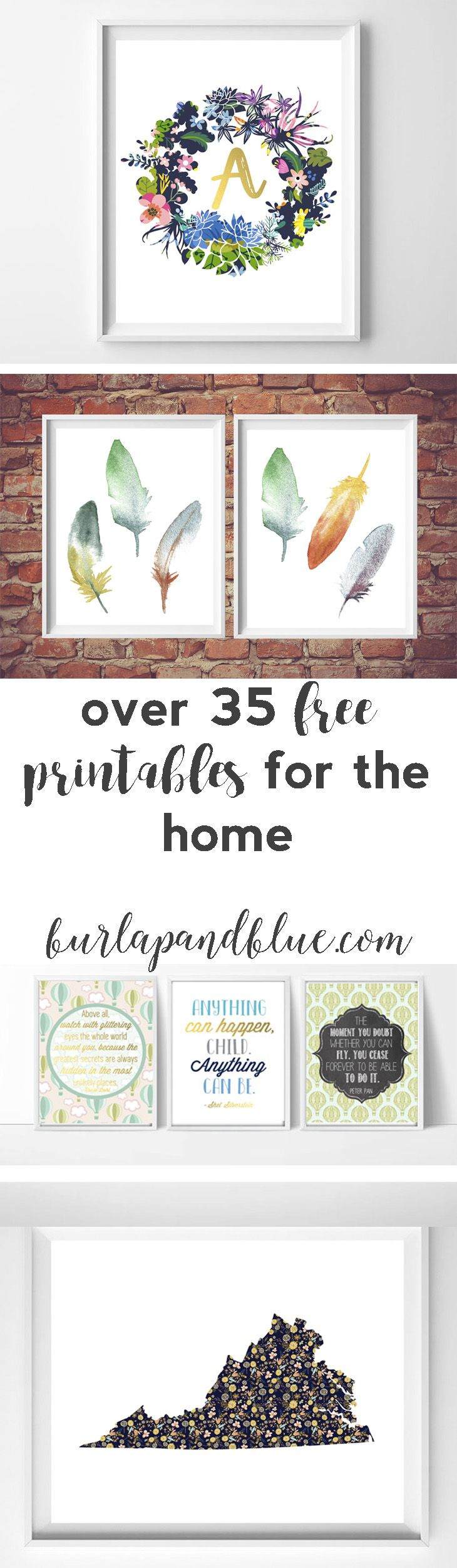 Free Printables For The Home regarding FREE Printable Bedroom Wall Art