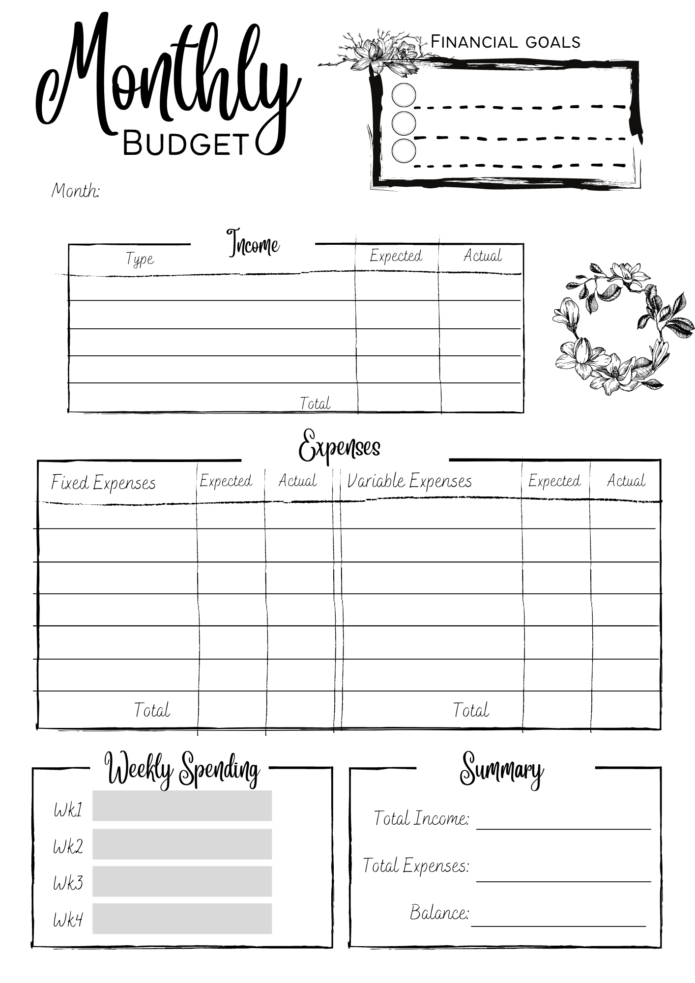 Free Printables To Keep You On Track In The New Year | Seacoast Moms with regard to FREE Printable Bullet Journal Savings Tracker