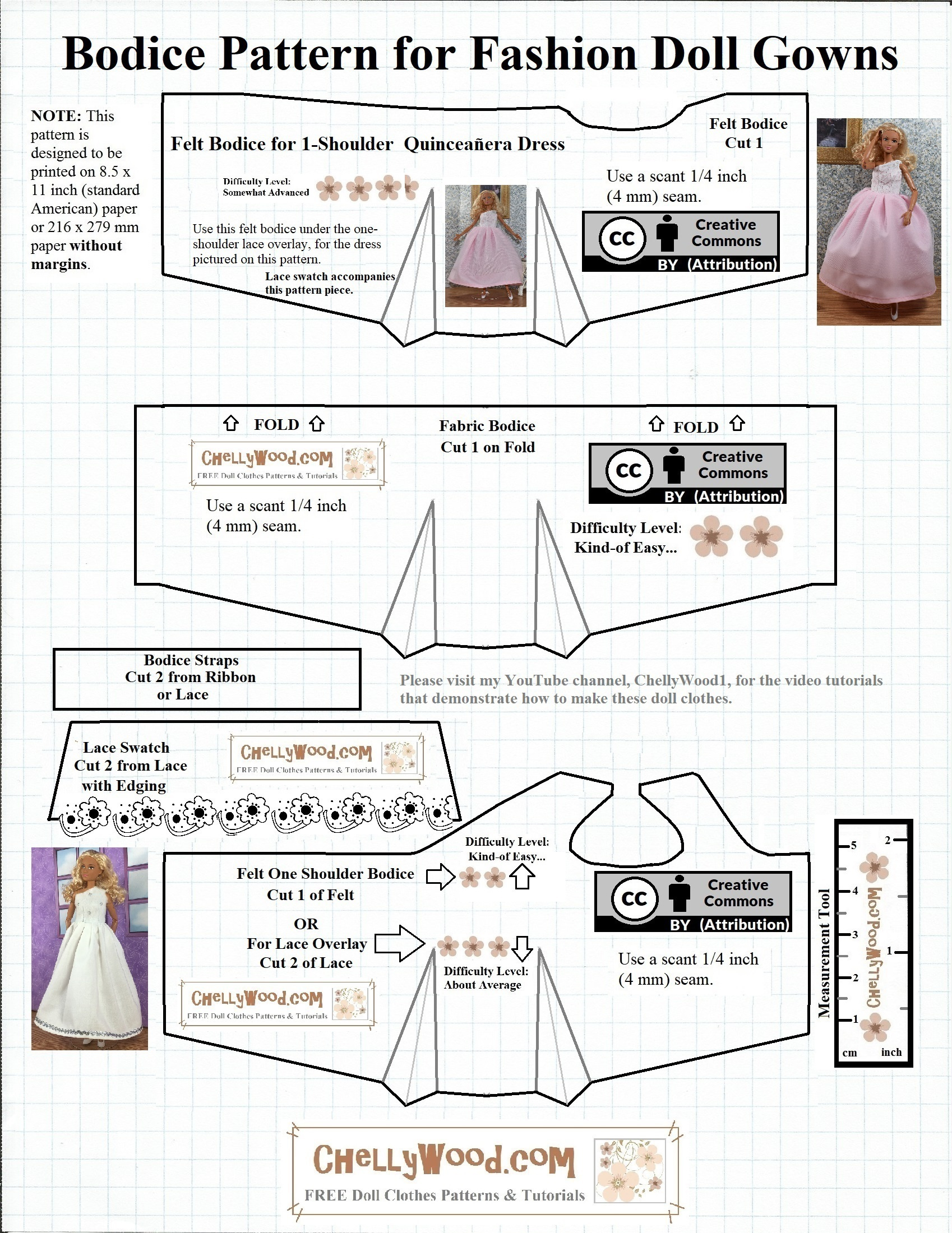 Free #Sewing Pattern For Barbie #Dolls&amp;#039; #Diy Shirt @ Chellywood with Free Printable Barbie Doll Sewing Patterns