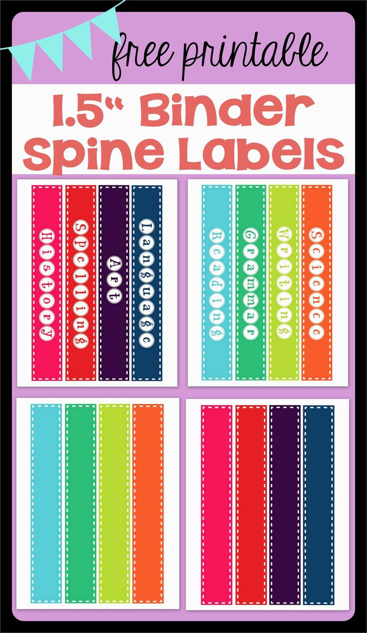 Free Spine Label Template Admirable Free Printable &amp;quot; Binder Spine pertaining to Free Printable Binder Spine Labels
