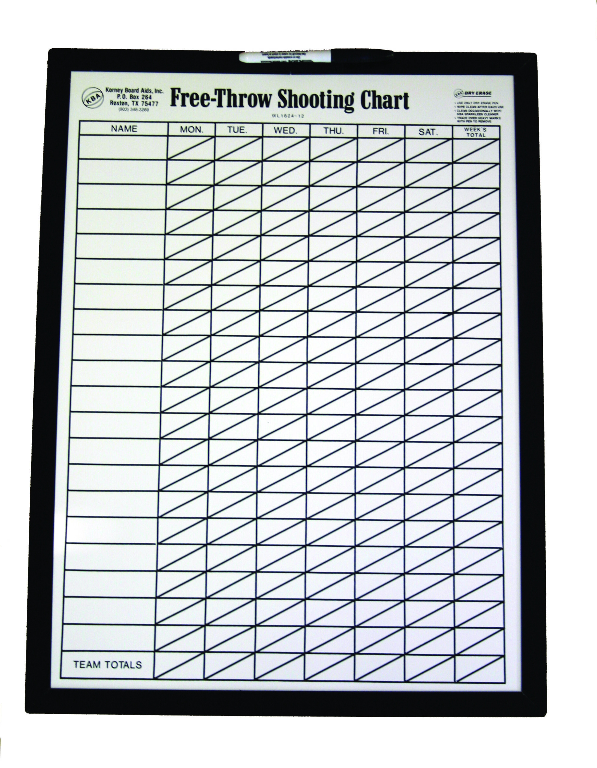 Free Throw Shooting Chart regarding Free Printable Basketball Shot Chart Printable