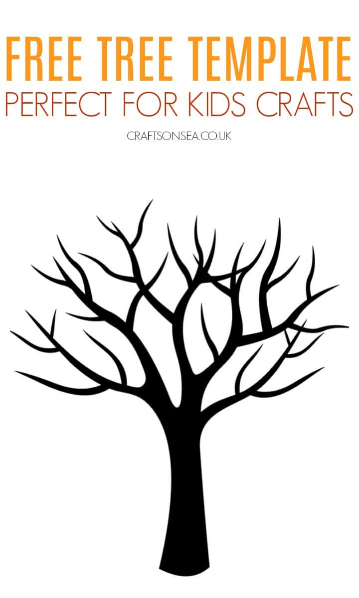 Free Tree Template (Printable Pdf) - Crafts On Sea intended for Free Printable Autumn Tree Template