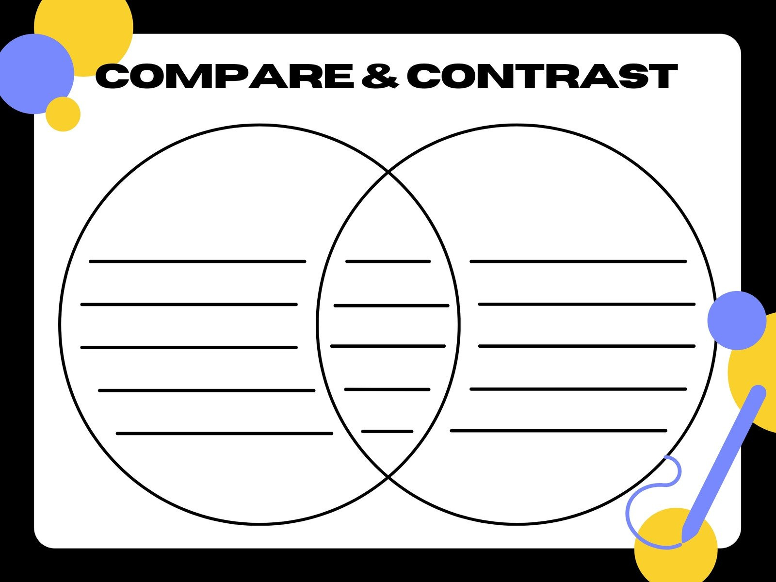 Free Venn Diagram Templates To Customize And Print | Canva inside FREE Printable Blank Venn Diagram