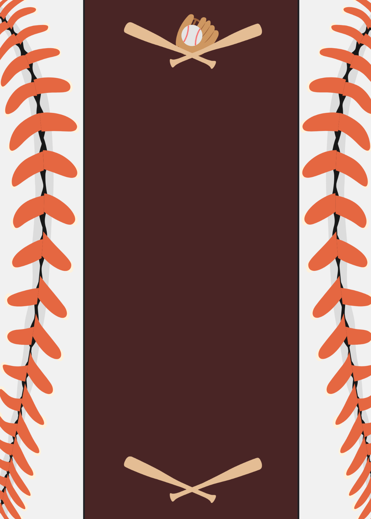 Free Vintage-Style Background Baseball Invitation Template To Edit regarding FREE Printable Baseball Invitation Templates