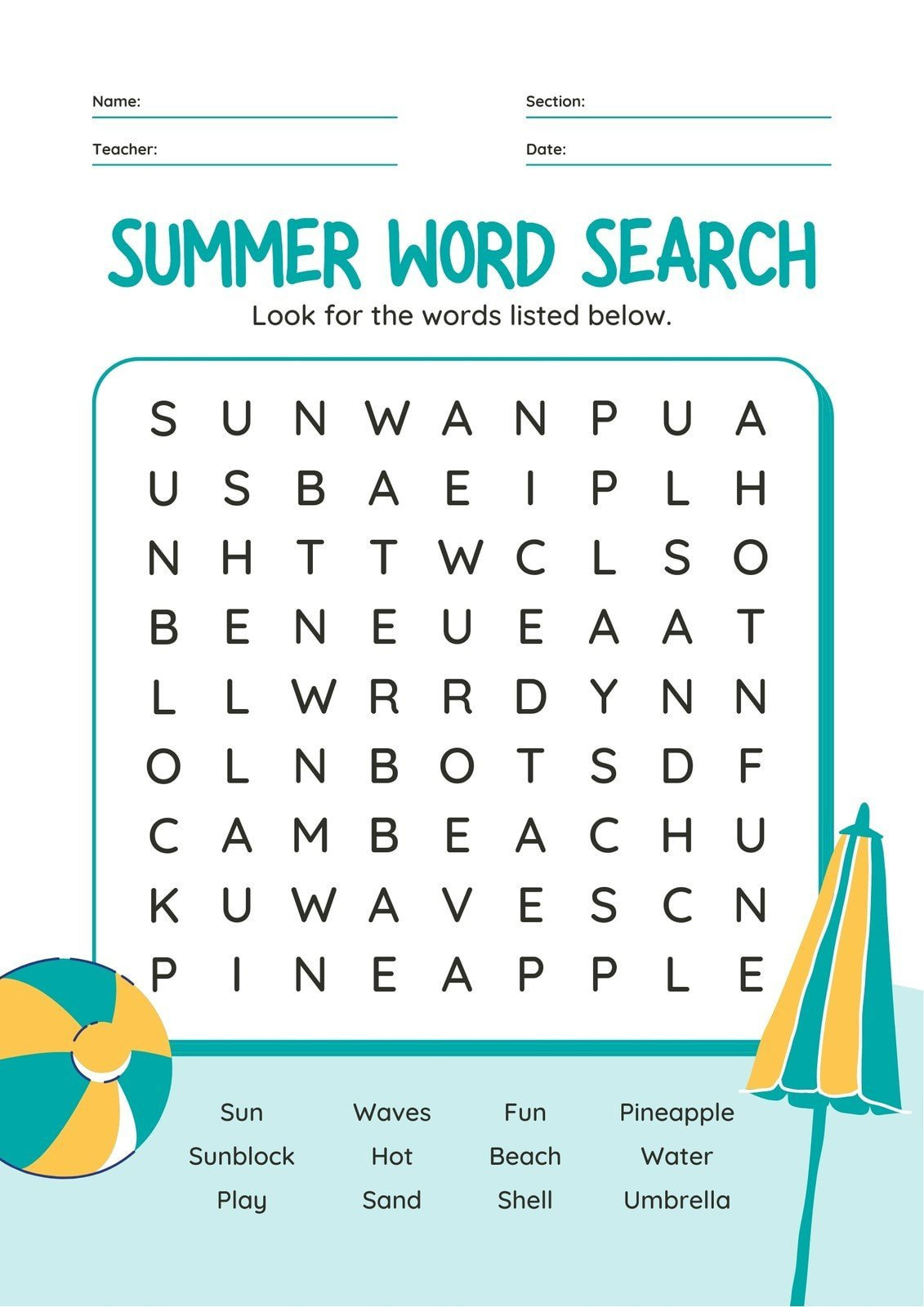 Free Word Search Maker – Make Your Own Word Search | Canva in Free Printable Blank Word Search Maker
