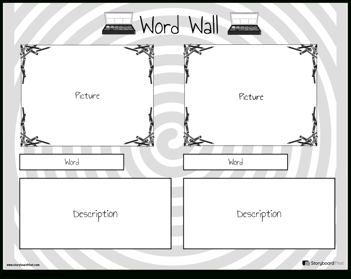 Free Word Wall Templatesstoryboard That: 2025 in FREE Printable Blank Word Wall Template Printable