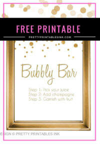 Freebie Friday - Bubbly Bar Sign - Pretty Printables Ink intended for Free Printable Bubbly Bar Sign