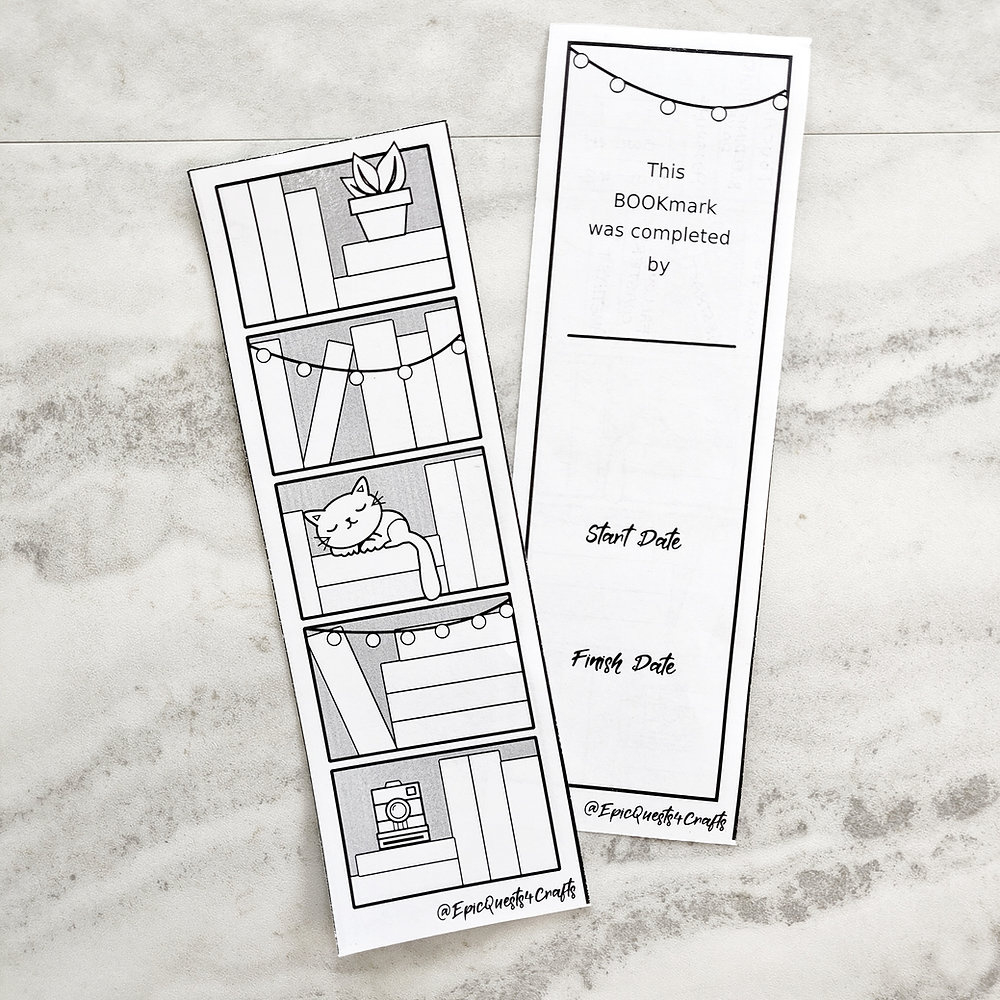 Freebie - Printable Book Bookmark intended for FREE Printable Book Tracker Bookmark