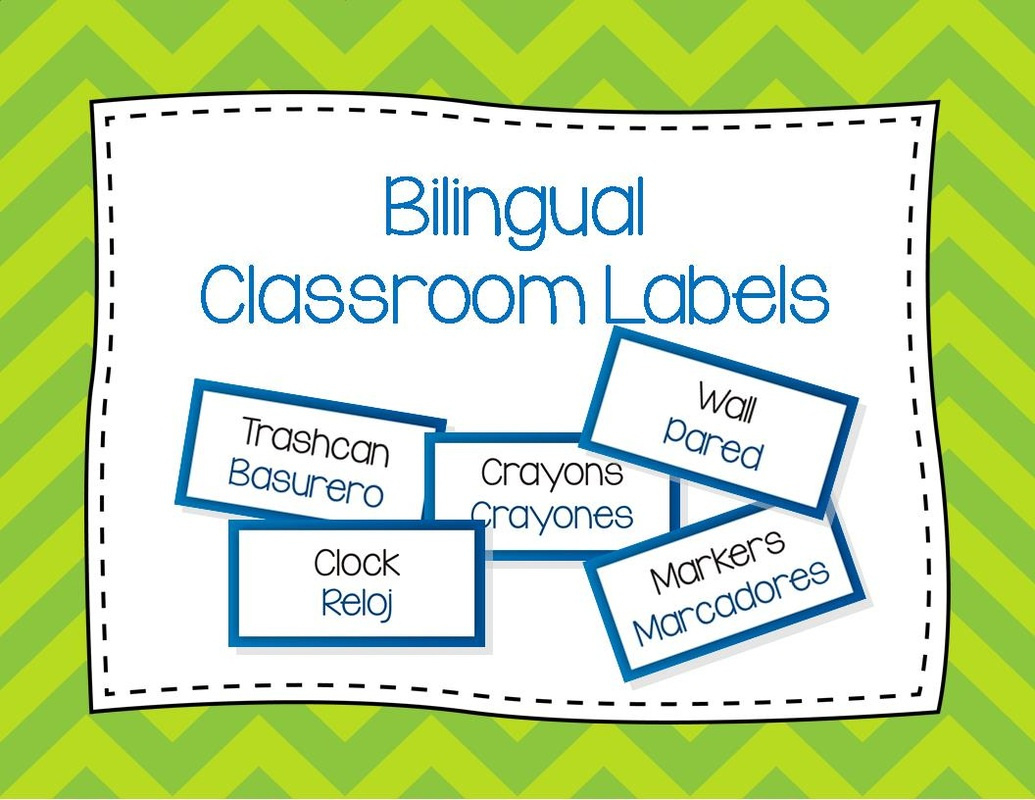 Freebies! - Hundred Languages pertaining to FREE Printable Bilingual Classroom Labels