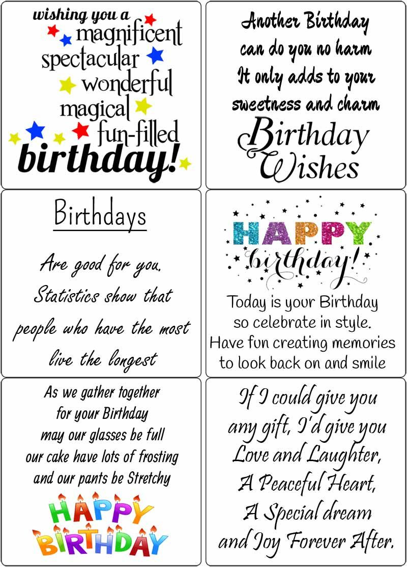 Funny Birthday Verses For Friend Female Funny Birthday Verses For with regard to Free Printable Birthday Card Verses