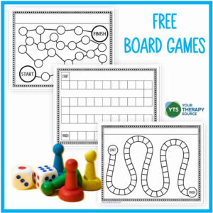 Game Board Printable - Free - Your Therapy Source in Free Printable Board Games For Kindergarten