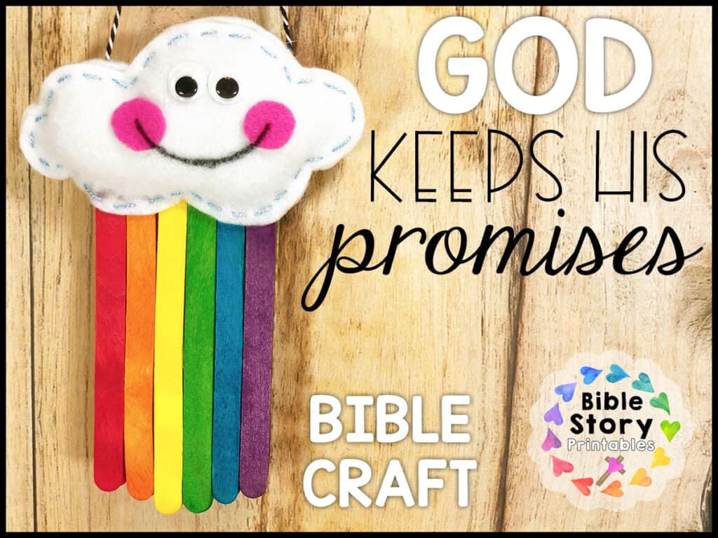 God Keeps His Promises Bible Craft - Bible Story Printables throughout Free Printable Bible Crafts For Preschoolers