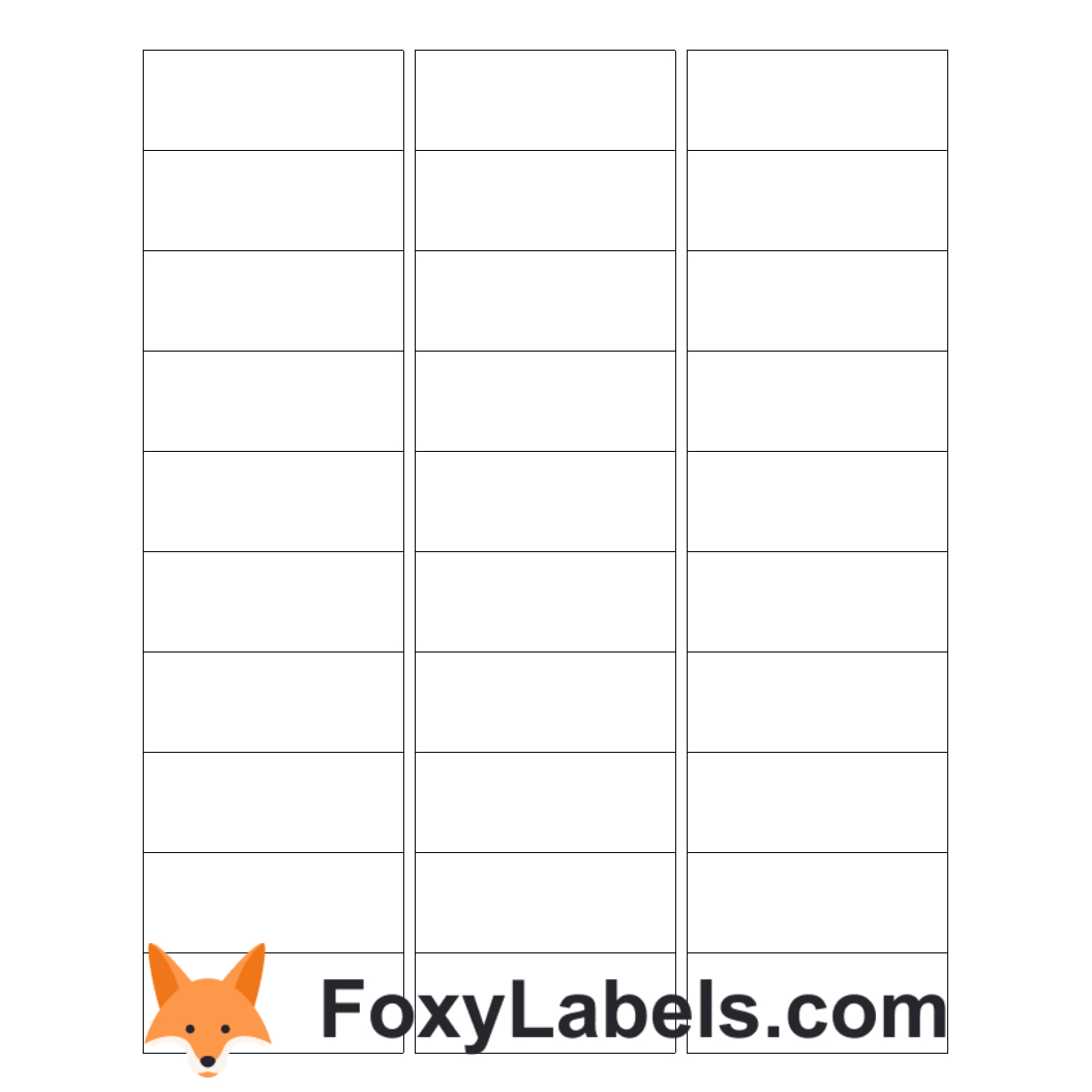 Google Docs Label Template Compatible With Avery® 5160 in FREE Printable 5160 Labels