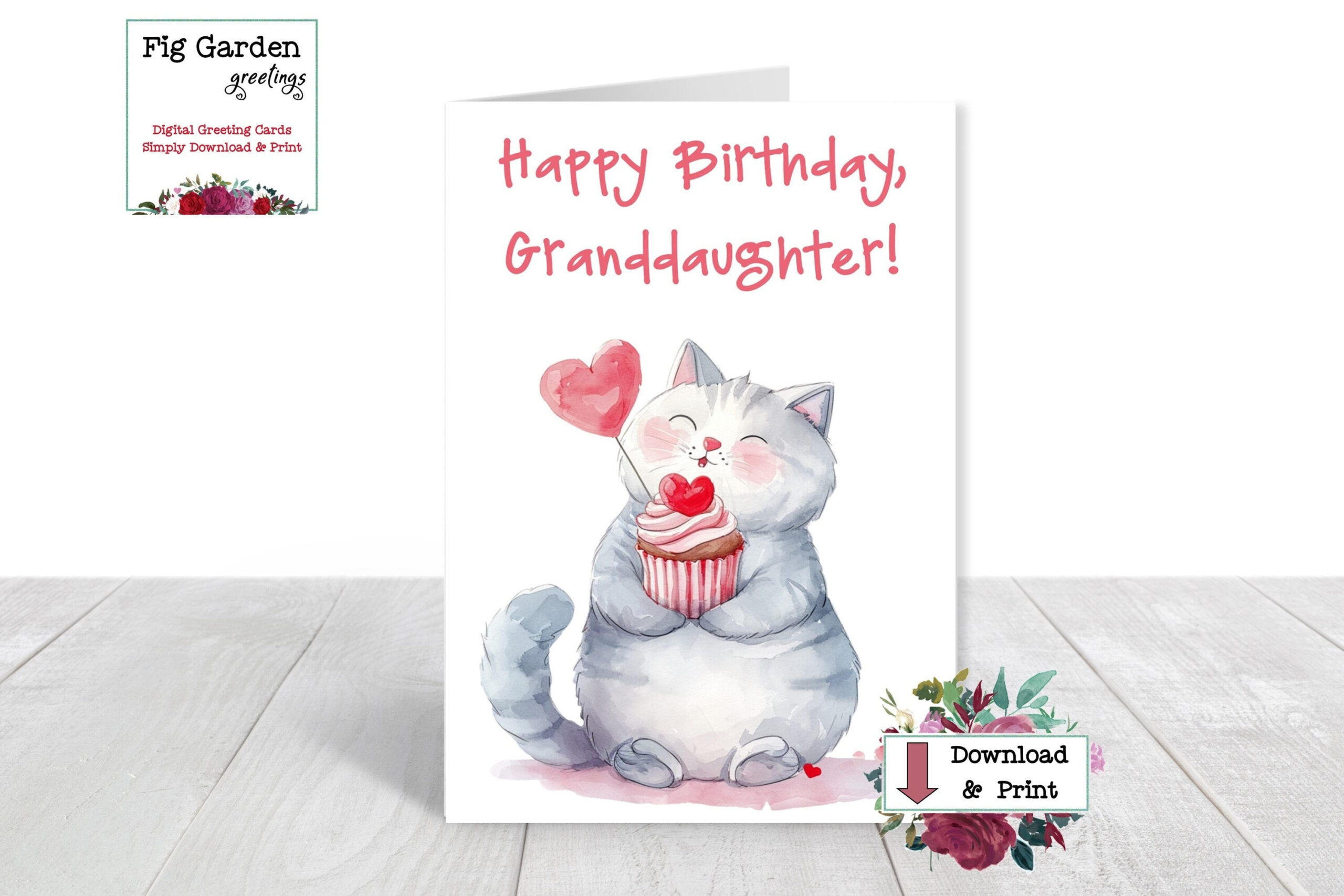 Granddaughter Birthday Card - Printable Birthday Card For Grand pertaining to FREE Printable Birthday Cards For Granddaughter