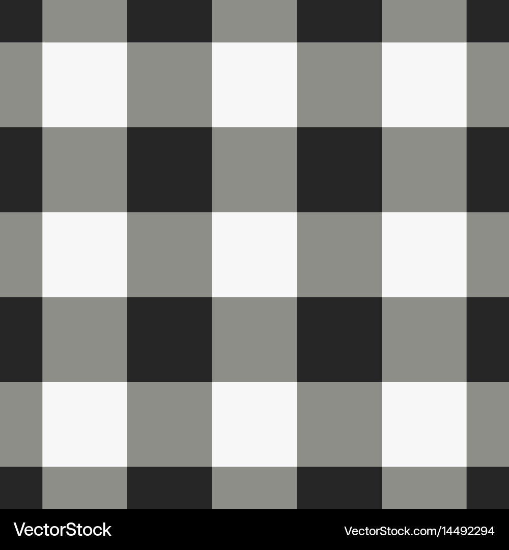 Gray And White Check Fabric Royalty Free Vector Image throughout Free Printable Black And White Checkered Pattern
