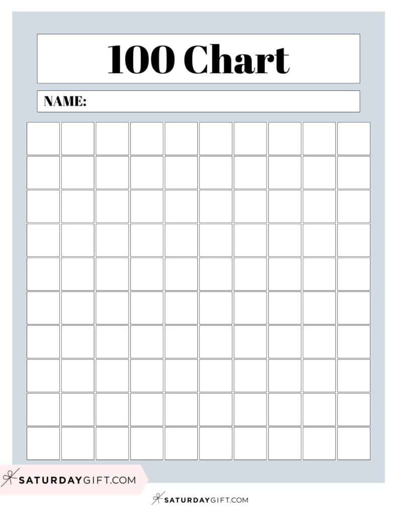 Hundreds Chart Printable - 19 Free Numbers 1 To 100 Worksheets intended for FREE Printable Blank 100 Chart Printable