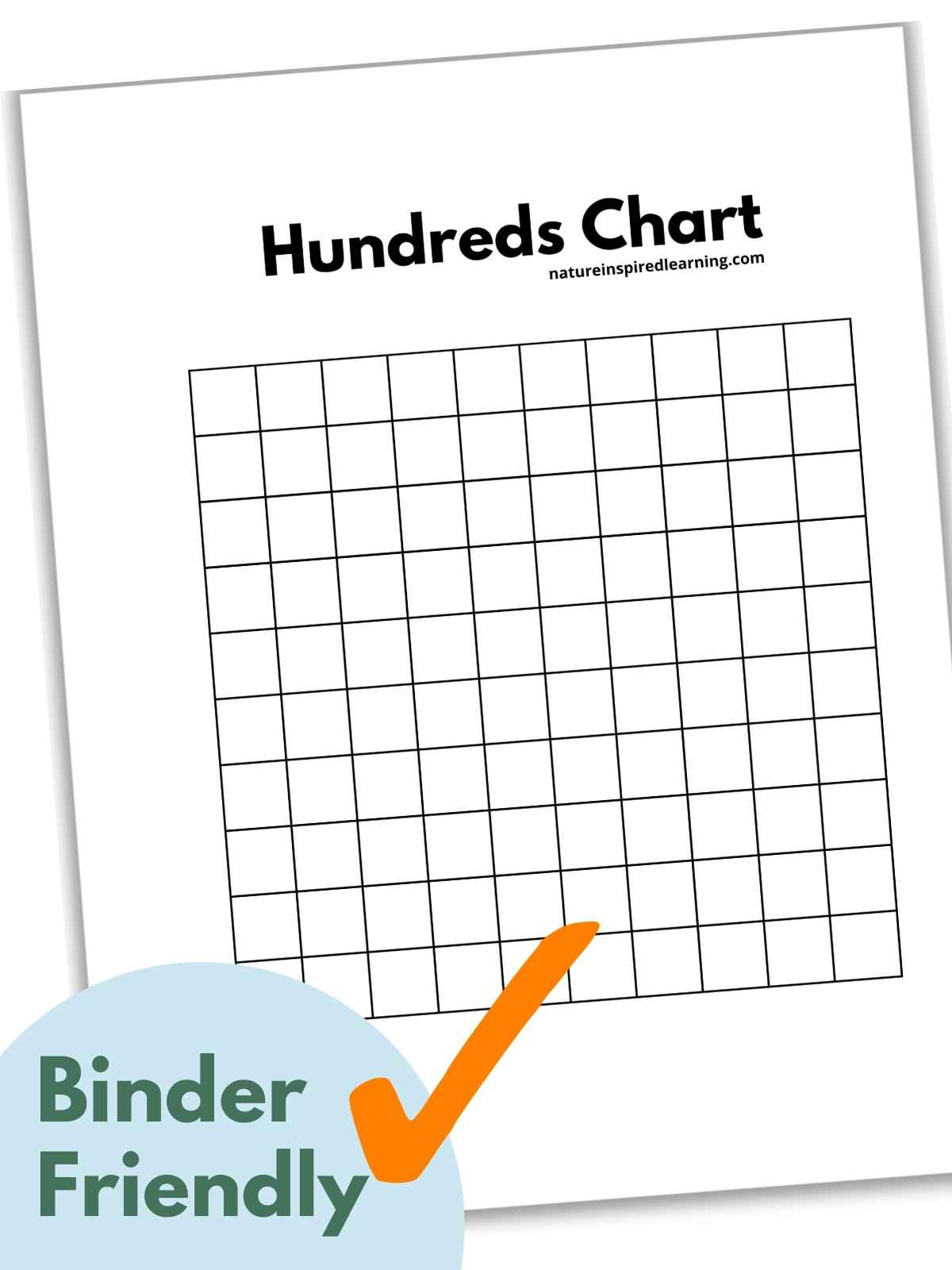 Hundreds Charts (Free Printable) - Nature Inspired Learning within Free Printable Blank 100 Grid