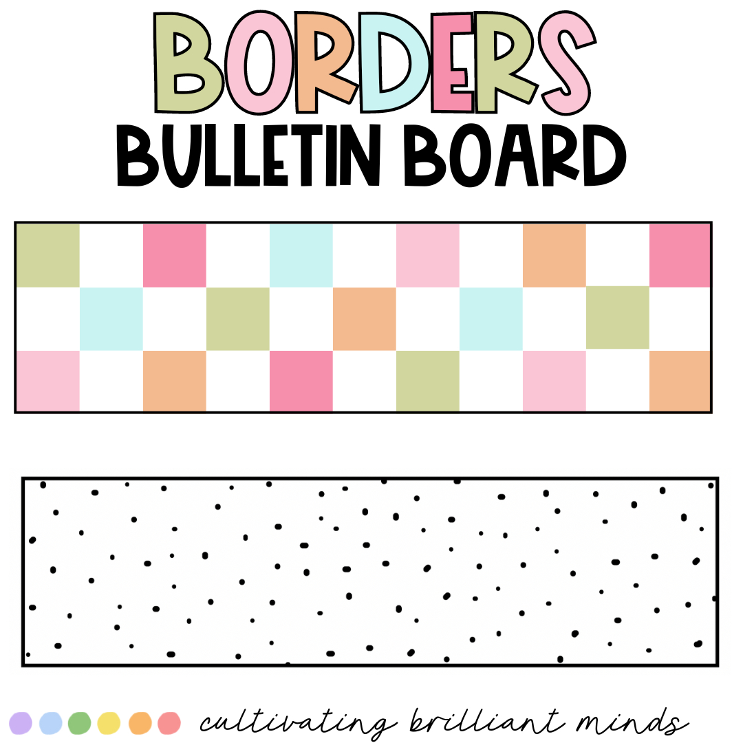 In Bloom Bulletin Board Borders | Classroom Decor | Back To School within Free Printable Bulletin Board Border