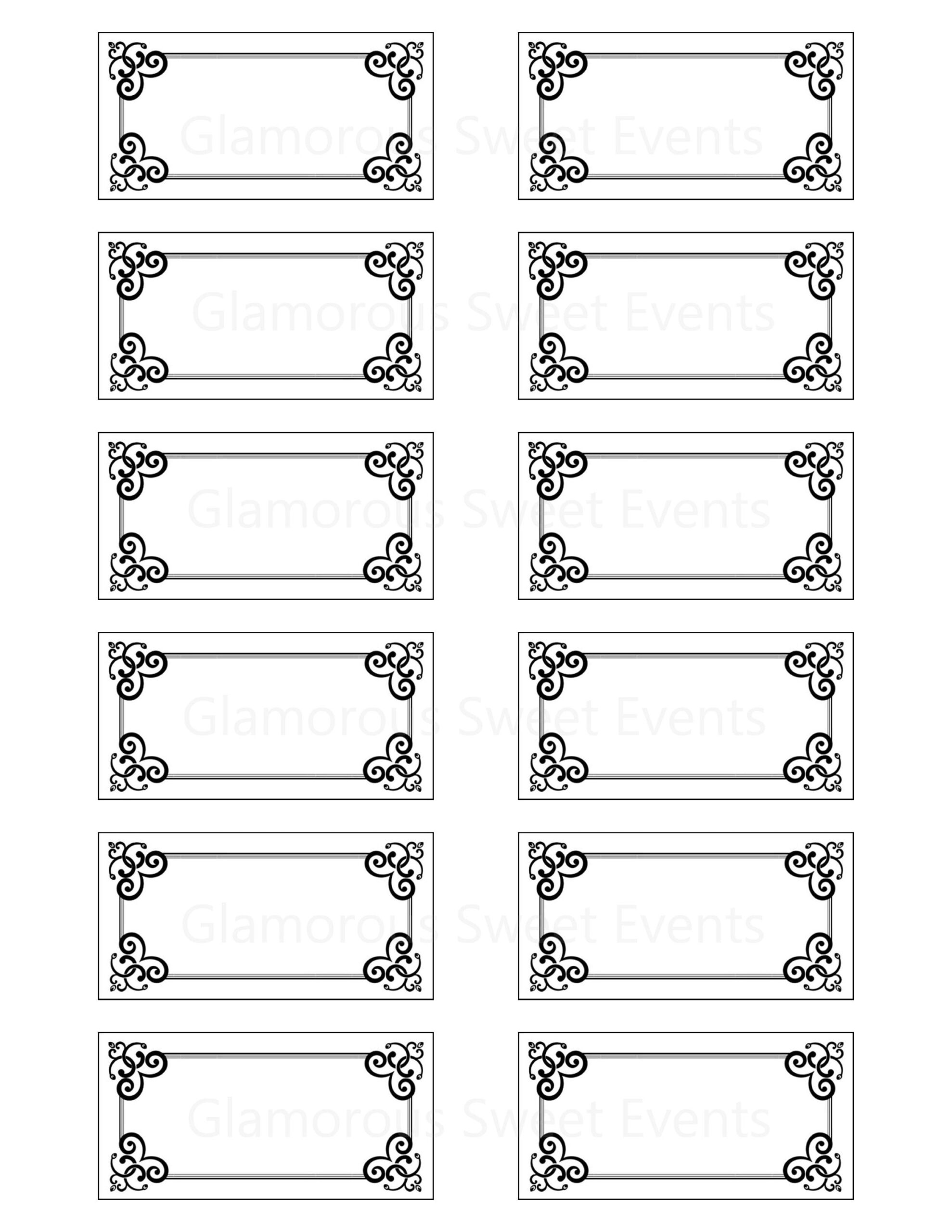 Instant Download, Black And White Labels, Blank Labels, Craft intended for FREE Printable Black and White Labels