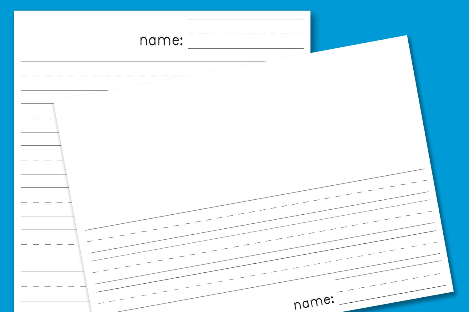 Kindergarten Lined Paper Printable - Get Free Pdf File Templates inside Free Printable Blank Kindergarten Writing Paper