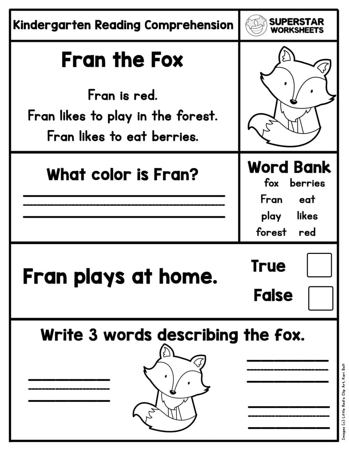 Kindergarten Reading Comprehension Worksheets - Superstar Worksheets for FREE Printable Autism Reading Comprehension Worksheets
