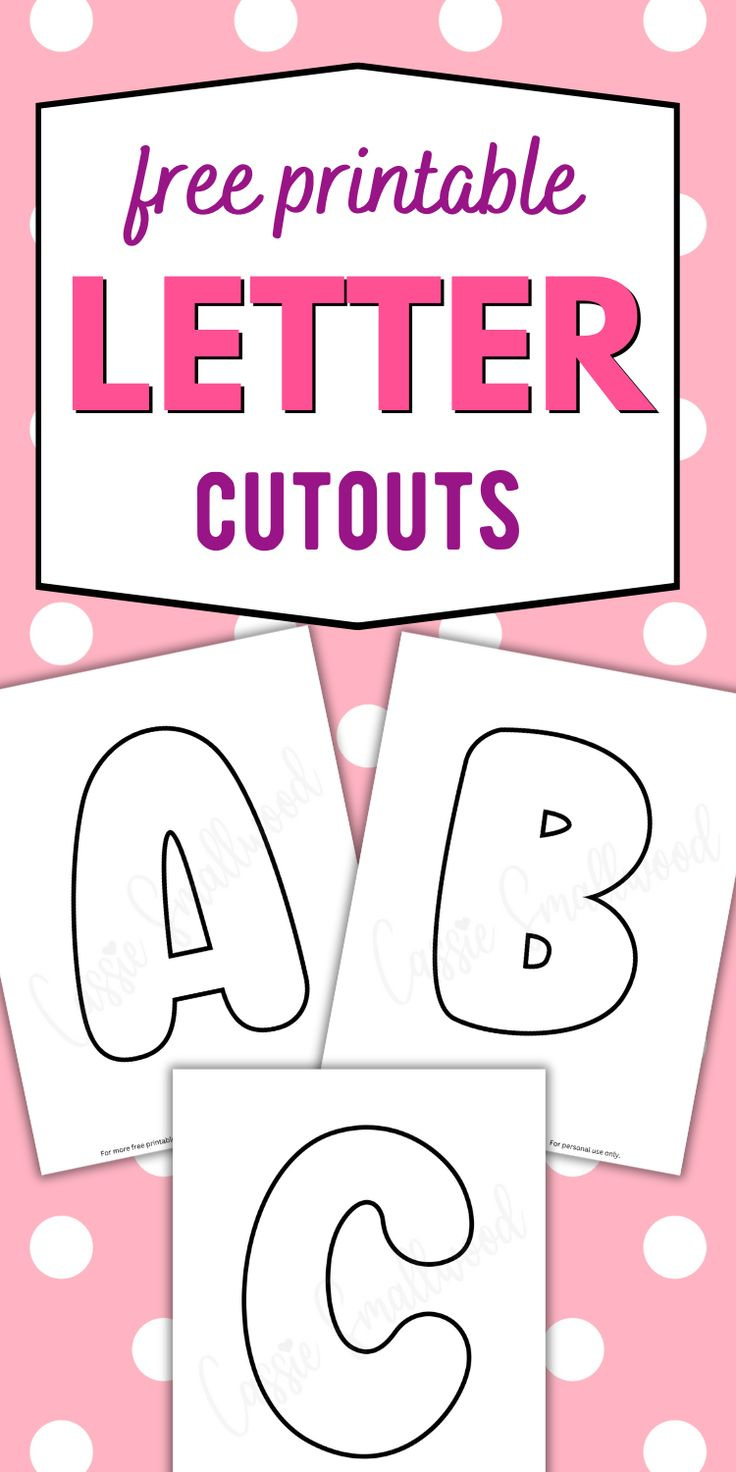 Large Alphabet Letters Free Printable with regard to FREE Printable Bulletin Board Cutouts