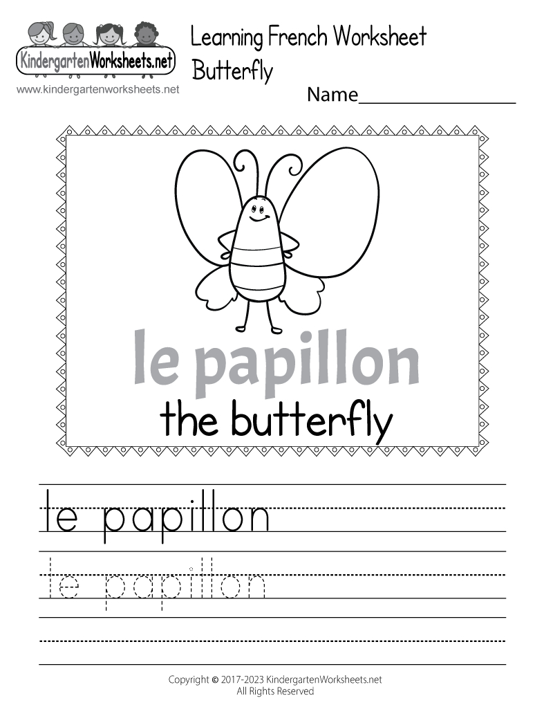 Learn The French Language Worksheet - Free Printable, Digital, &amp;amp; Pdf within FREE Printable Beginner French Worksheets