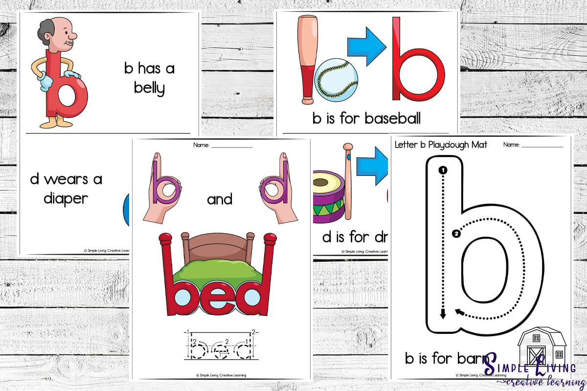 Letter B And D Reversal Printables - Simple Living. Creative Learning with regard to Free Printable B And D Confusion Worksheet