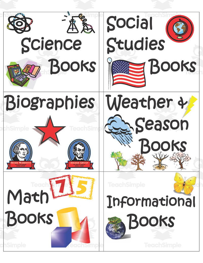 Library Book Bin Labels within FREE Printable Book Bin Labels