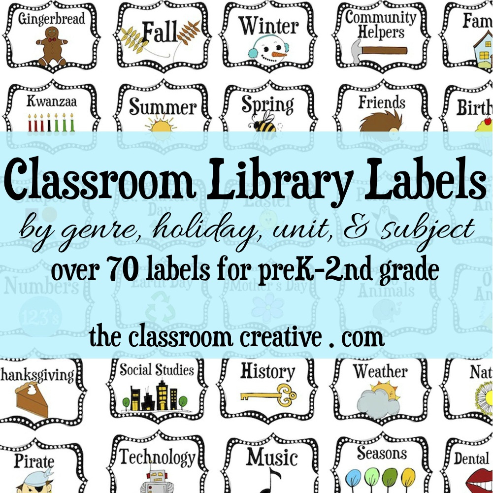 Library Return Book Bin Ideas And Sign (Free Printable) for FREE Printable Book Labels For Classroom Library