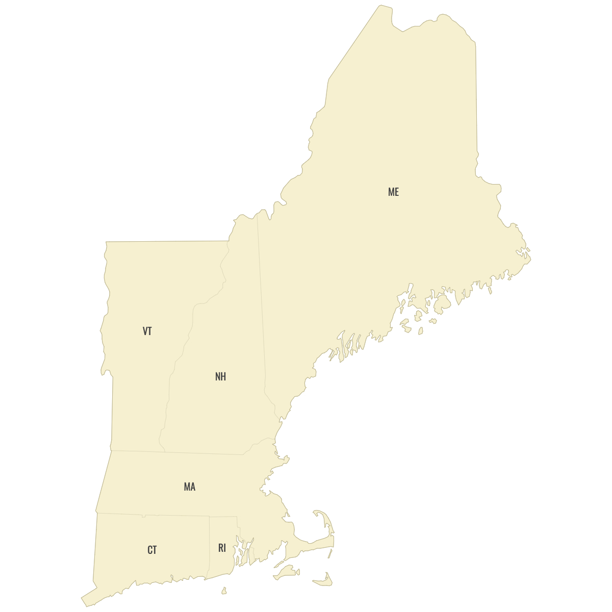 Map Of New England States — Ultimaps with Free Printable Blank Map Of New England States