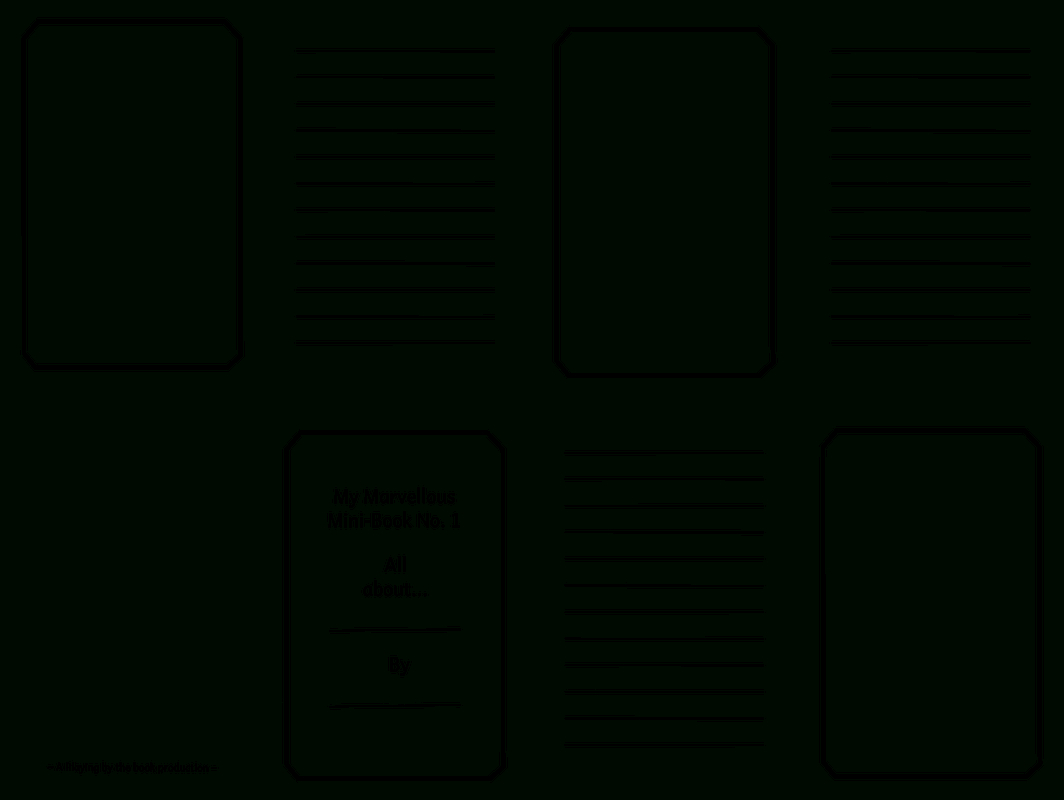 Mini Books intended for FREE Printable Blank Mini Book Template