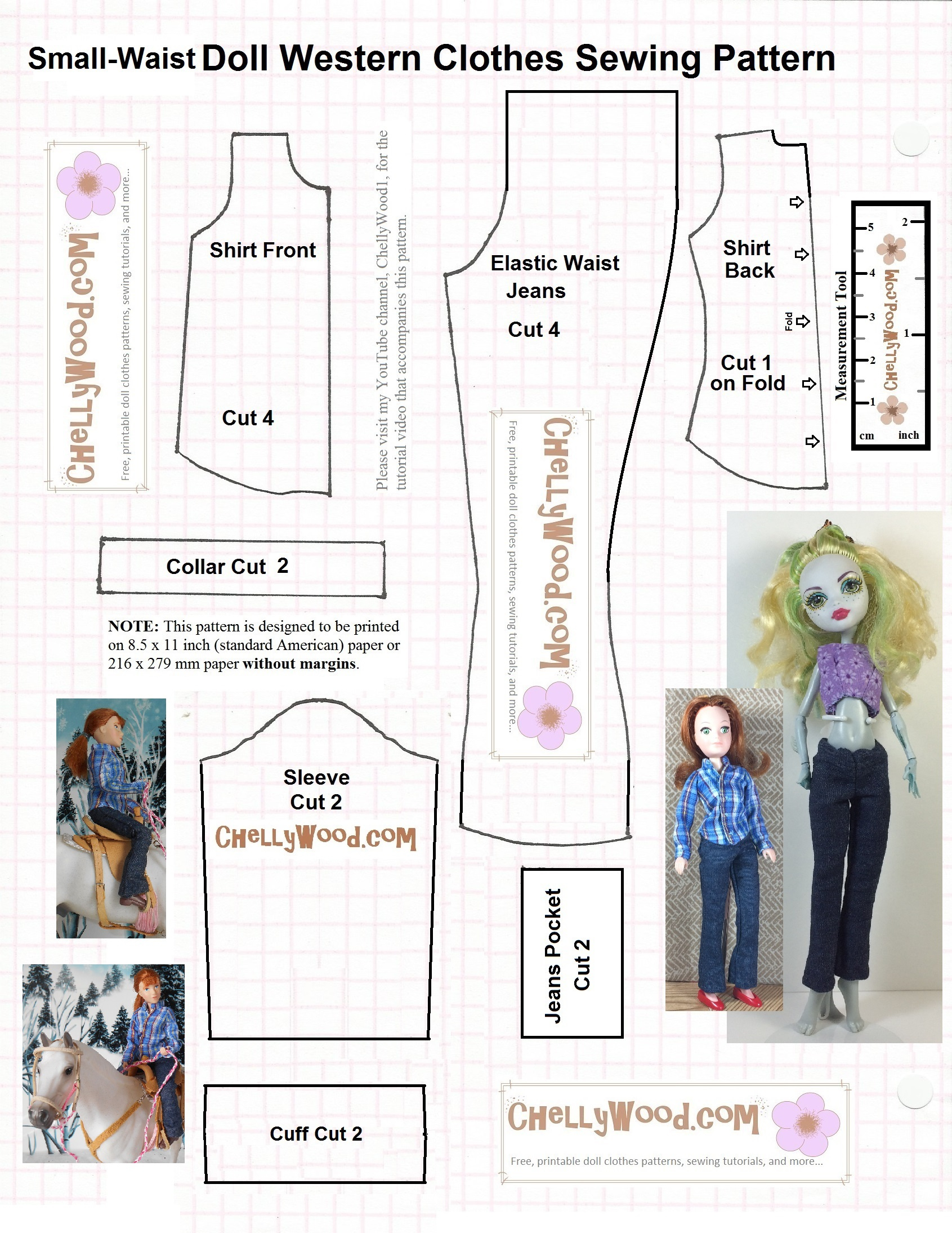 Monster High Doll Clothes Sewing Patterns Are Free @ Chellywood in FREE Printable Blythe Doll Clothes Patterns FREE