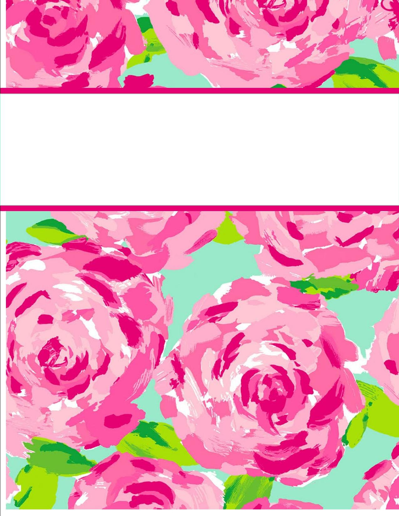 My Cute Binder Covers | Happily Hope inside FREE Printable Binder Covers Lilly Pulitzer