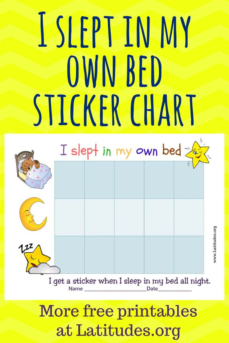 Need Your Child To Stay In Own Bed At Night? | Acn Latitudes in FREE Printable Bedtime Sticker Chart
