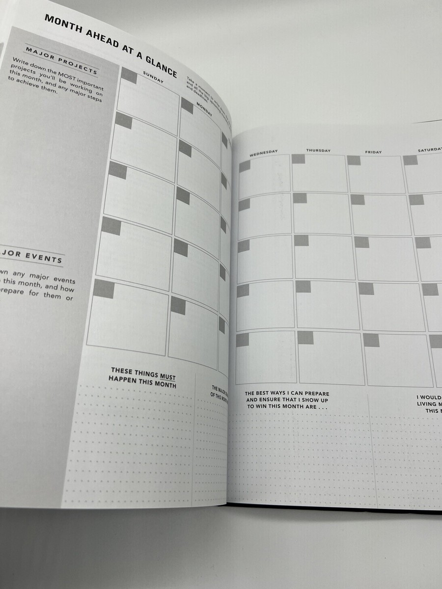 New Brendon Burchard Black High Performance Daily Self Improvement for Free Printable Brendon Burchard Planner