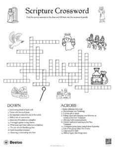 New Testament-Themed Crossword Puzzles • Beeloo Printable Crafts in Free Printable Bible Crossword Puzzles For Youth