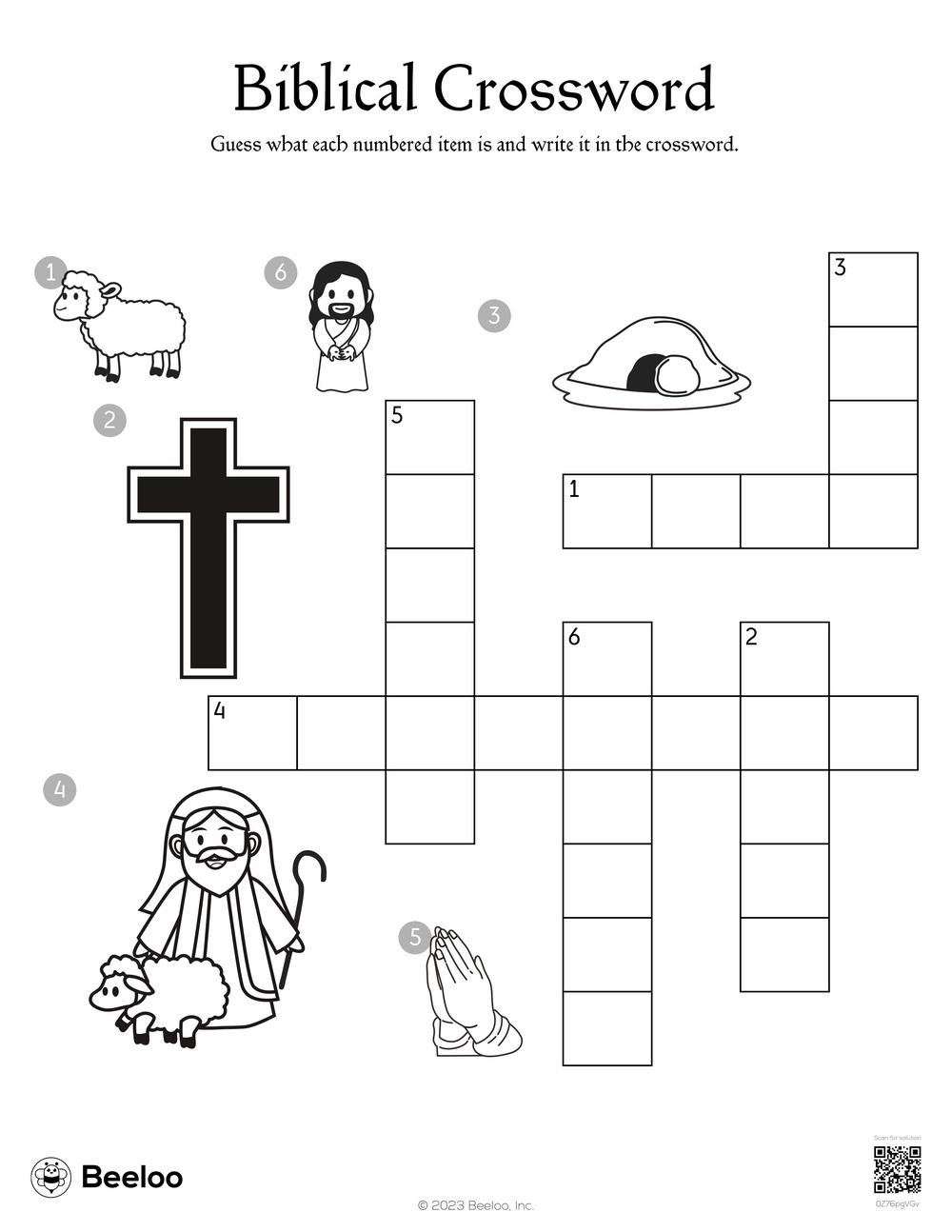 New Testament-Themed Crossword Puzzles • Beeloo Printable Crafts with FREE Printable Bible Crossword Puzzles For Youth