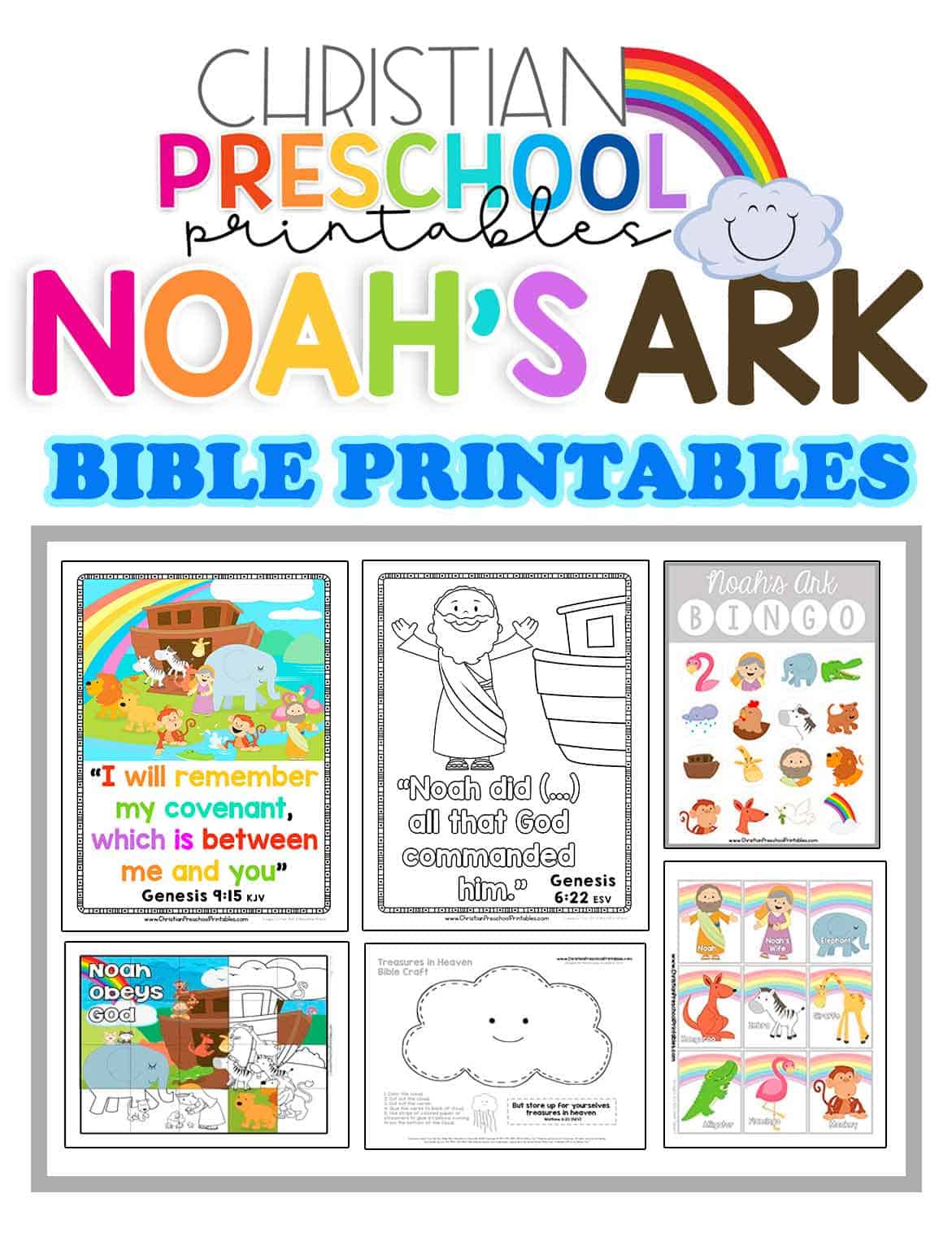 Noah&amp;#039;S Ark Preschool Printables - Christian Preschool Printables in Free Printable Bible Worksheets For Preschoolers