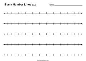 Number Lines (Integers, Decimals, Blank, Missing Numbers) – Free inside Free Printable Blank Number Lines