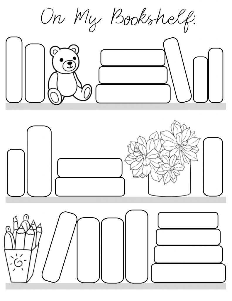 On My Bookshelf Reading Log | Free Printable And Color Sheet - For with Free Printable Bookshelf Reading Log