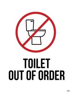 Out Of Order Signs - 25 Free Printable Signs | Printabulls for FREE Printable Bathroom Out of Order Sign