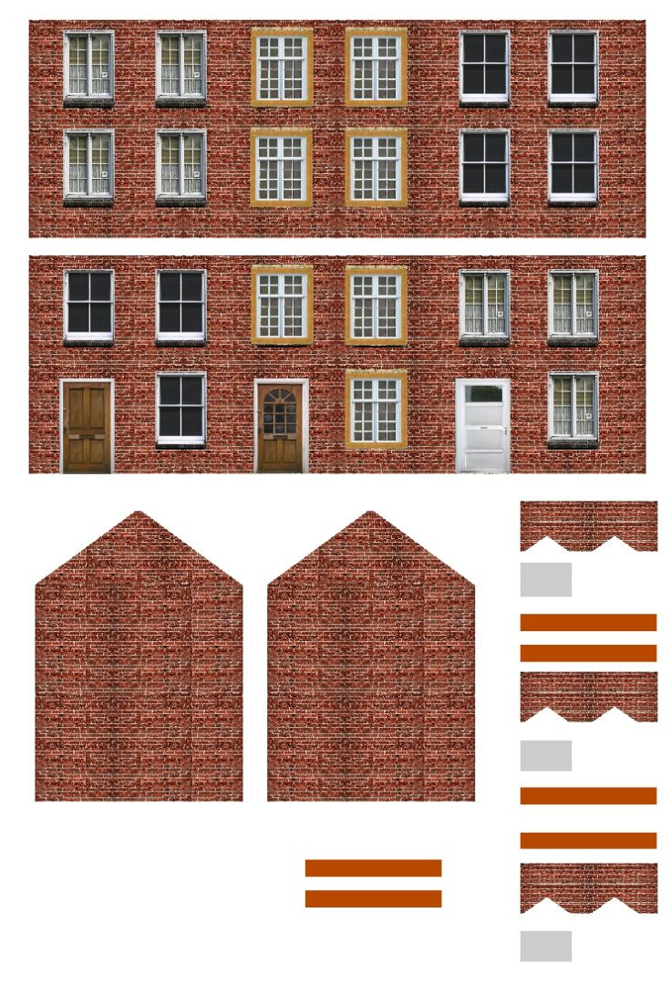 Paper Buildings - 10 Free Pdf Printables | Printablee throughout Free Printable Building Cut Out Template