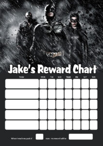 Personalised Batman Reward Chart (Adding Photo Option Available) inside FREE Printable Batman Reward Chart